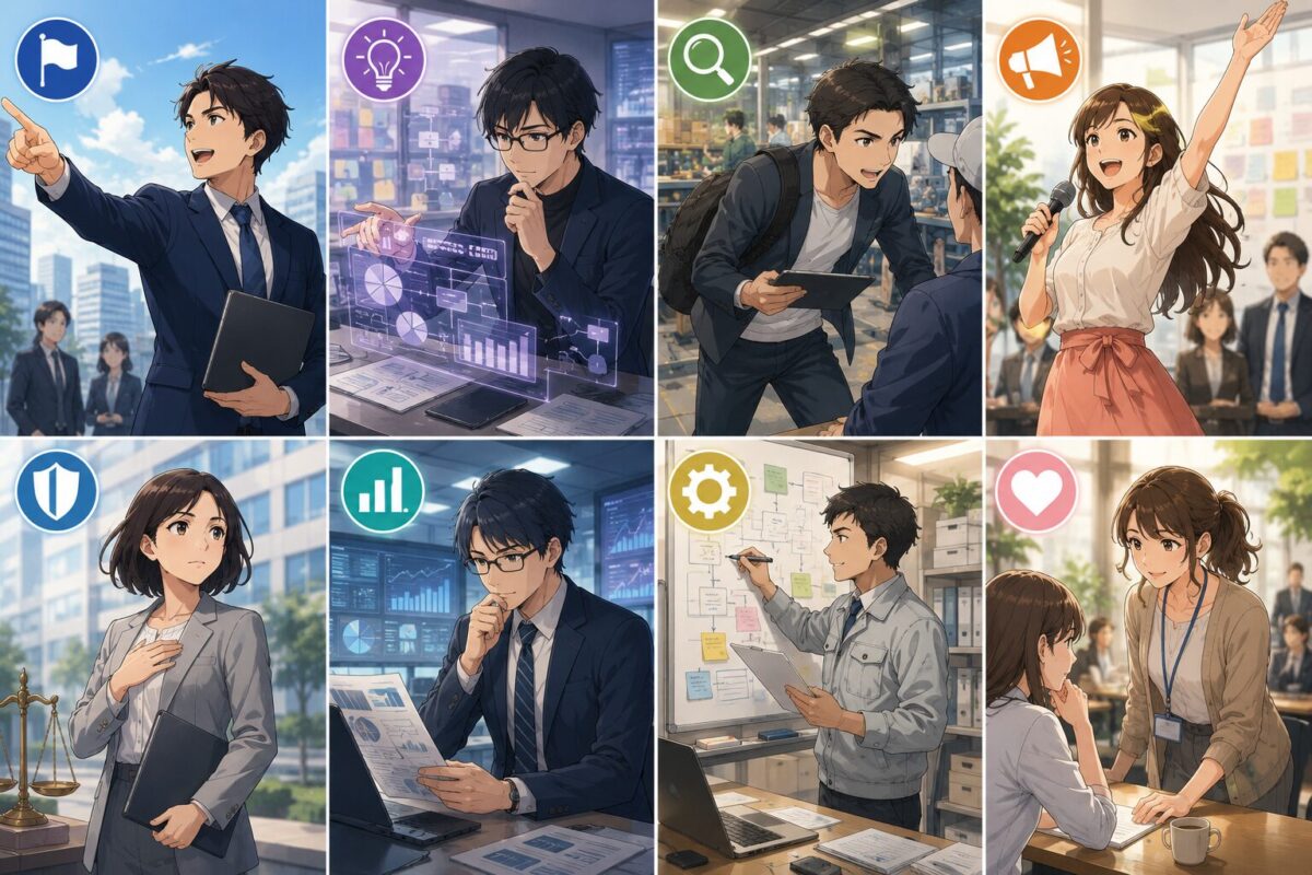 8つの性格タイプ一覧